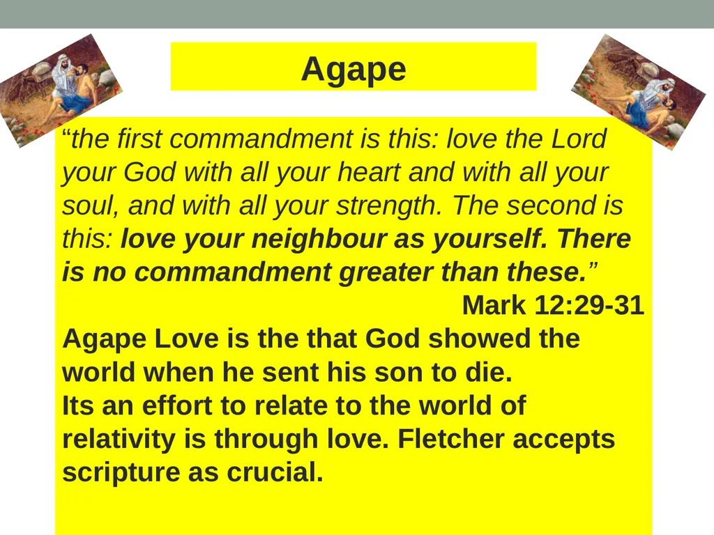 Flexible and Practical based on Agape 1. Love is - slide 11 of 36