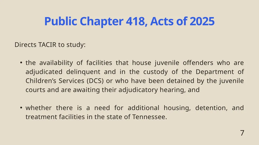 Juvenile Detention Challenges in Tennessee - slide 7 of 24