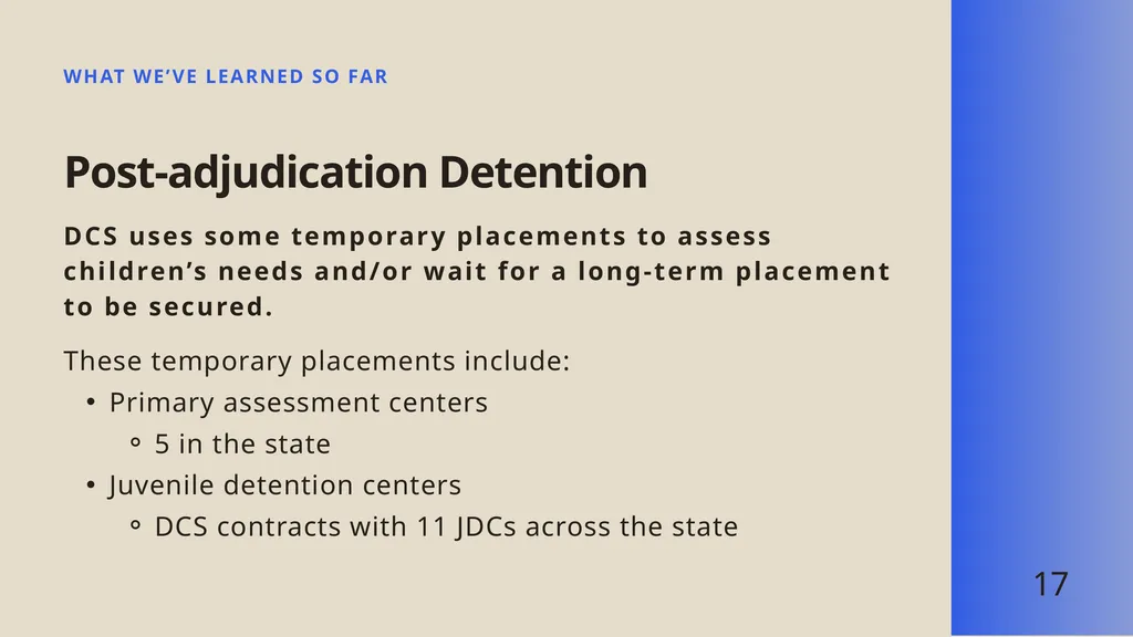 Juvenile Detention Challenges in Tennessee - slide 17 of 24