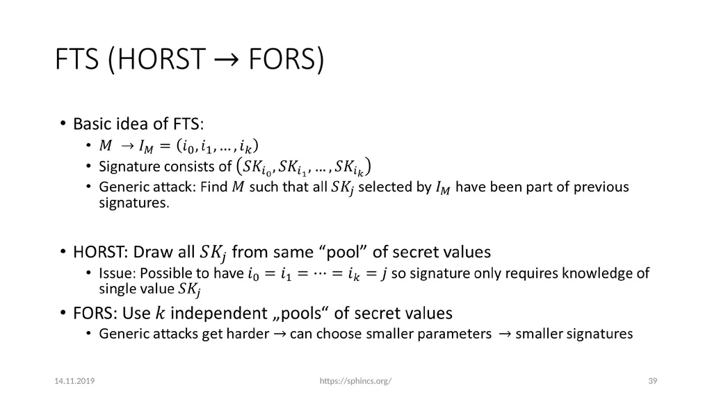 From hash-function security in a post-quantum - slide 38 of 48