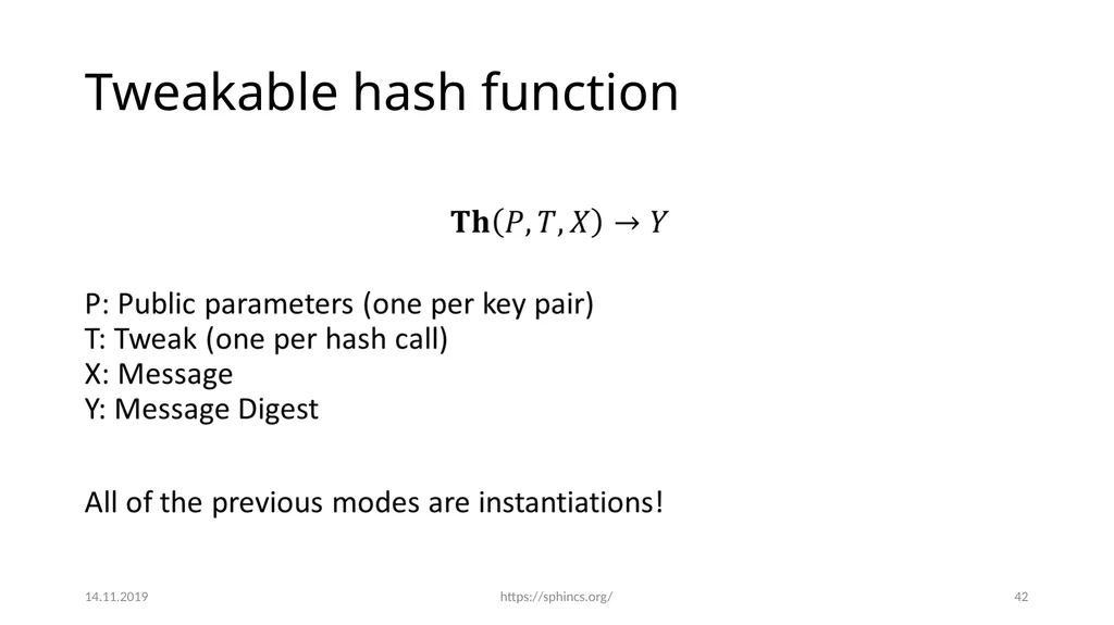 From hash-function security in a post-quantum - slide 41 of 48