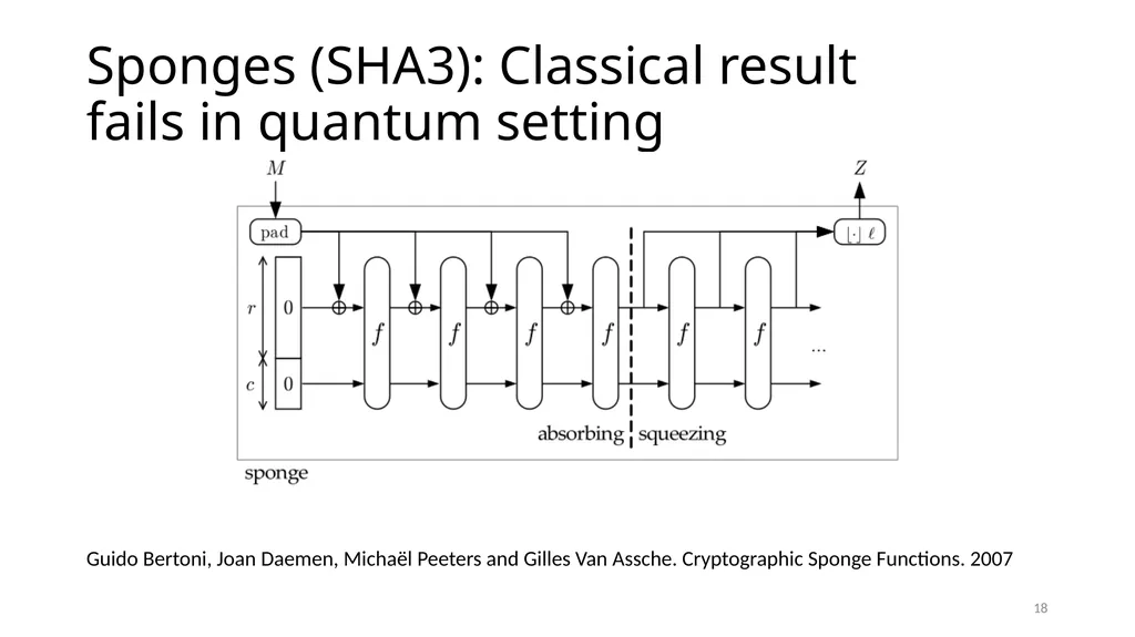From hash-function security in a post-quantum - slide 18 of 48