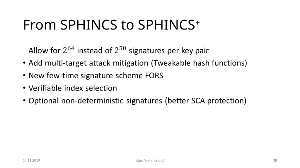 From hash-function security in a post-quantum - slide 37 of 48