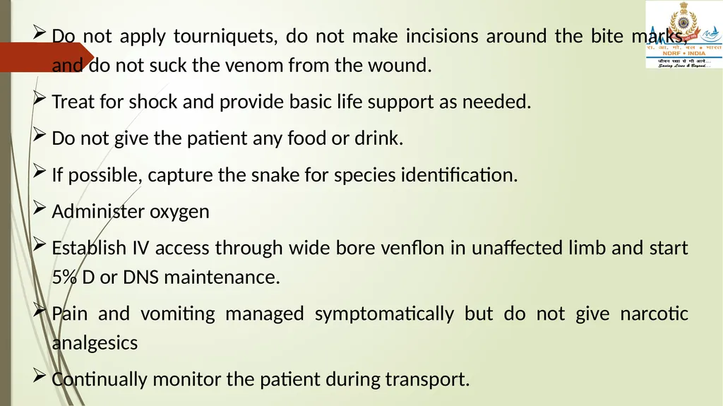 POISONING & SNAKE/ INSECT BITES LESSON -28 BY - slide 27 of 31