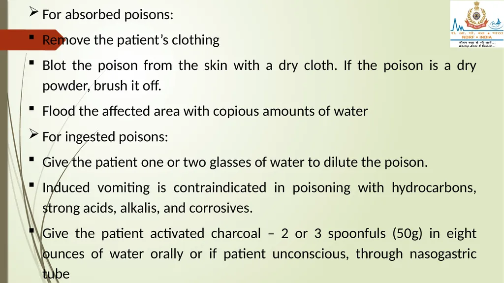 POISONING & SNAKE/ INSECT BITES LESSON -28 BY - slide 9 of 31