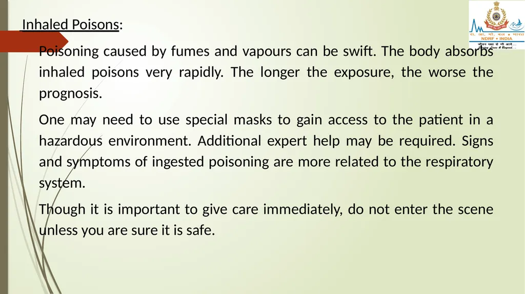 POISONING & SNAKE/ INSECT BITES LESSON -28 BY - slide 13 of 31