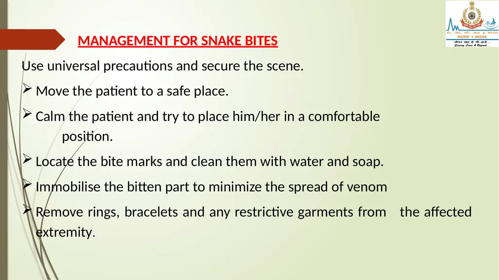 POISONING & SNAKE/ INSECT BITES LESSON -28 BY - slide 26 of 31