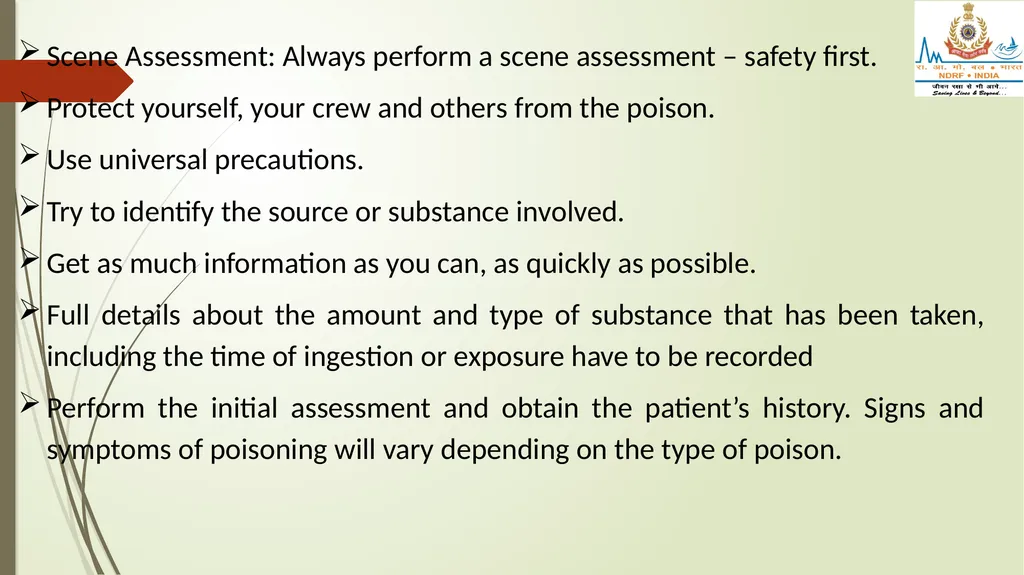 POISONING & SNAKE/ INSECT BITES LESSON -28 BY - slide 4 of 31