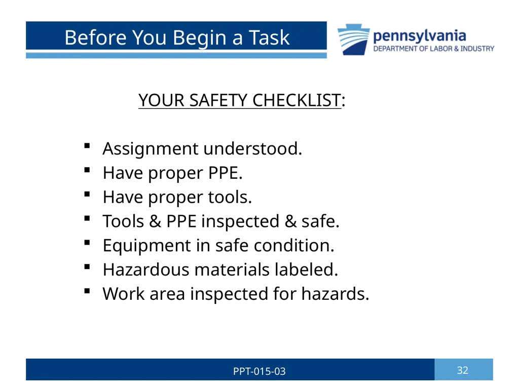 GROUNDSKEEPING SAFETY 1 PPT-015-03 Bureau of - slide 32 of 35