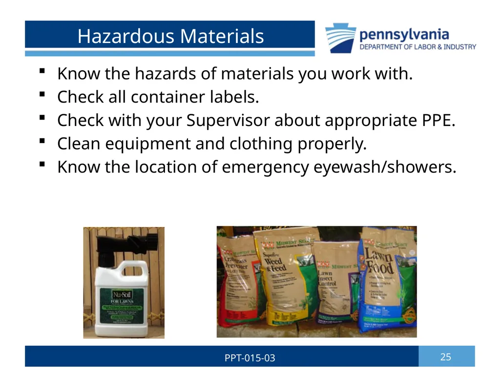 GROUNDSKEEPING SAFETY 1 PPT-015-03 Bureau of - slide 25 of 35