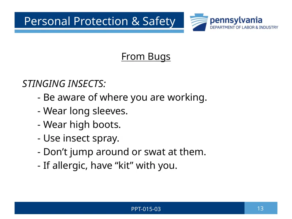 GROUNDSKEEPING SAFETY 1 PPT-015-03 Bureau of - slide 13 of 35