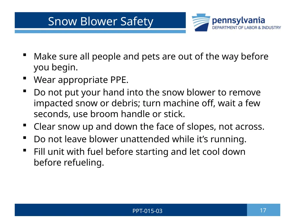 GROUNDSKEEPING SAFETY 1 PPT-015-03 Bureau of - slide 17 of 35