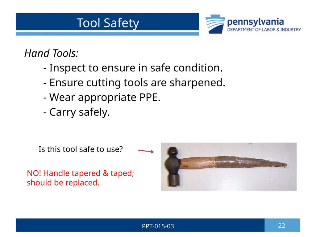GROUNDSKEEPING SAFETY 1 PPT-015-03 Bureau of - slide 22 of 35