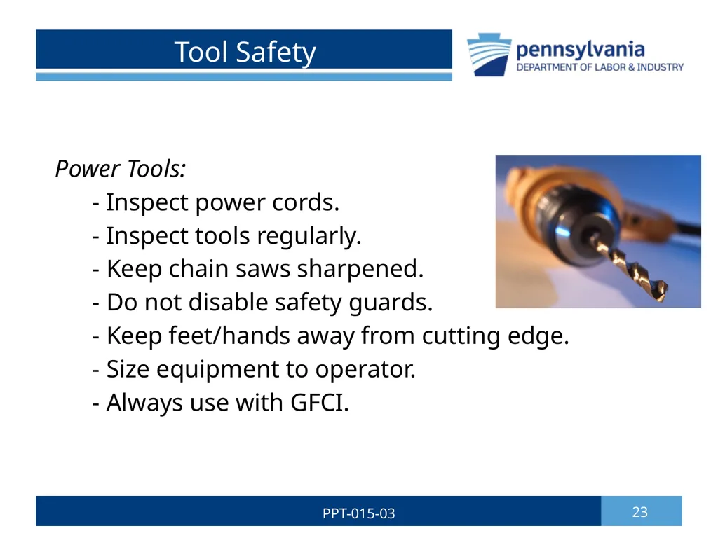 GROUNDSKEEPING SAFETY 1 PPT-015-03 Bureau of - slide 23 of 35