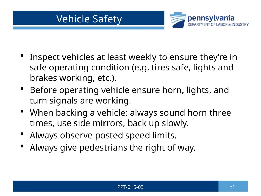 GROUNDSKEEPING SAFETY 1 PPT-015-03 Bureau of - slide 31 of 35