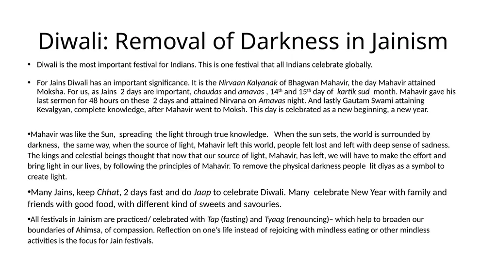 Essence of Jain Diwali – The Spiritual & The - slide 2 of 9