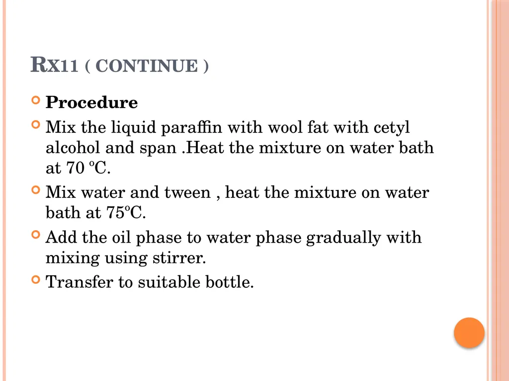 Emulsions EMULSIONS An emulsion is a dispersion in - slide 33 of 33