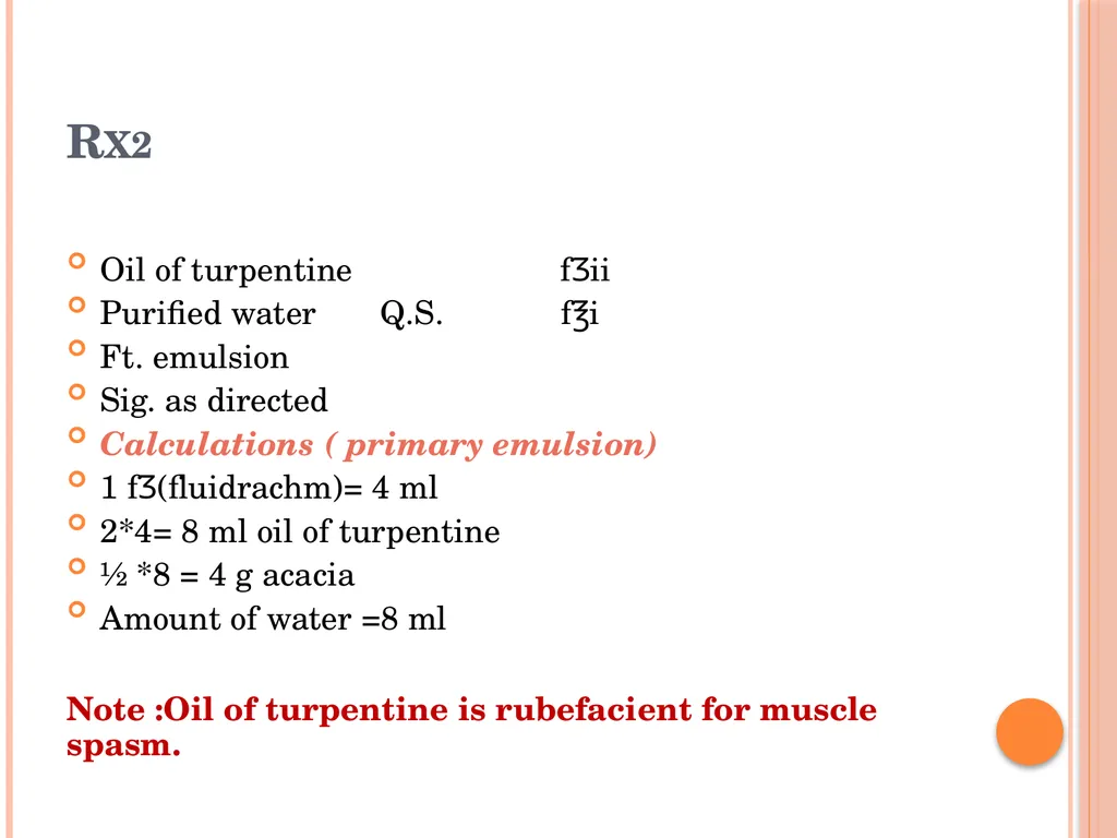 Emulsions EMULSIONS An emulsion is a dispersion in - slide 18 of 33