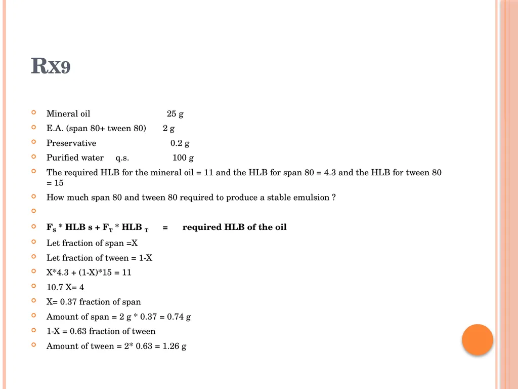 Emulsions EMULSIONS An emulsion is a dispersion in - slide 28 of 33