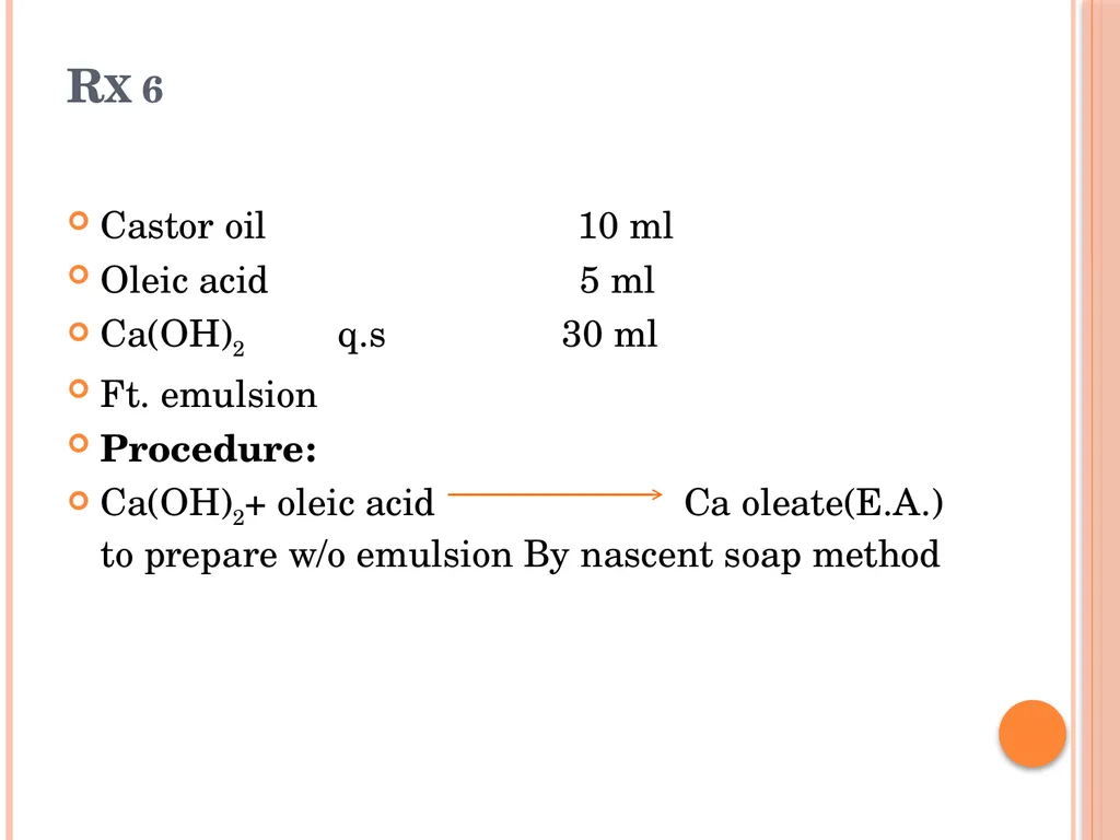 Emulsions EMULSIONS An emulsion is a dispersion in - slide 22 of 33