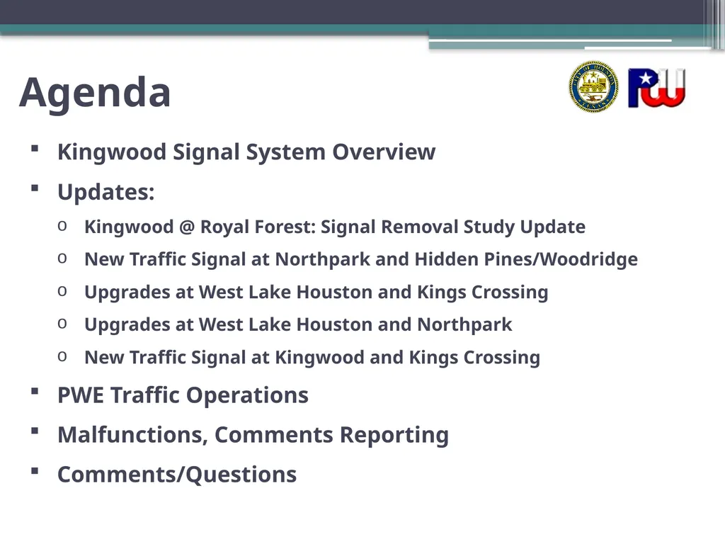 Kingwood Traffic Signals Johana E. Clark P.E., - slide 2 of 11