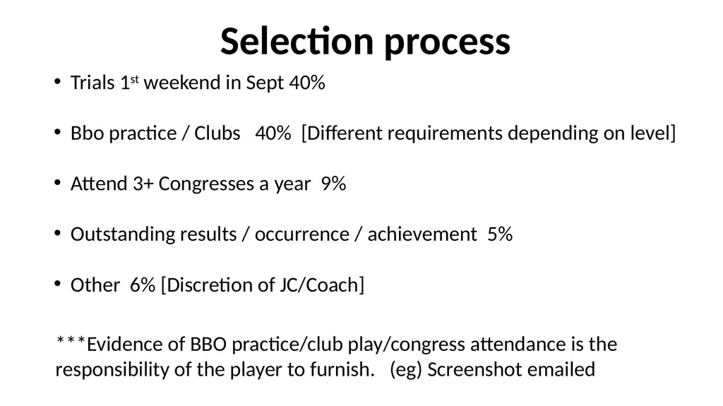 Progression in Bridge Introducing Level Awards. - slide 8 of 9
