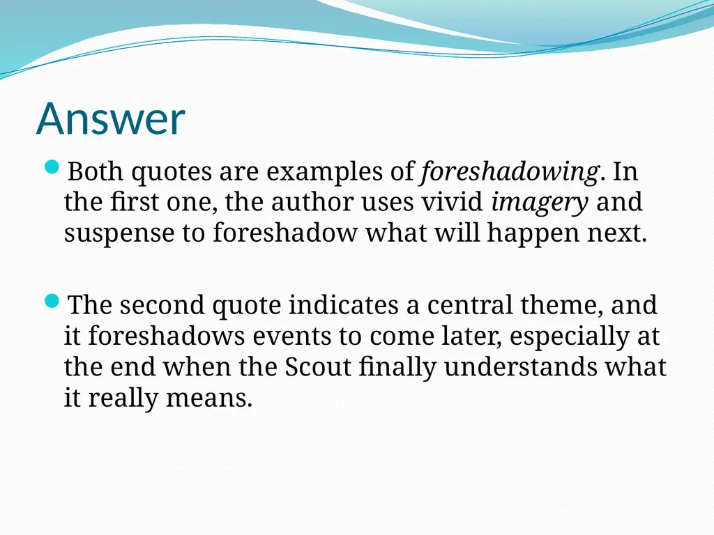 To Kill a Mockingbird Literary Devices Academic - slide 28 of 38