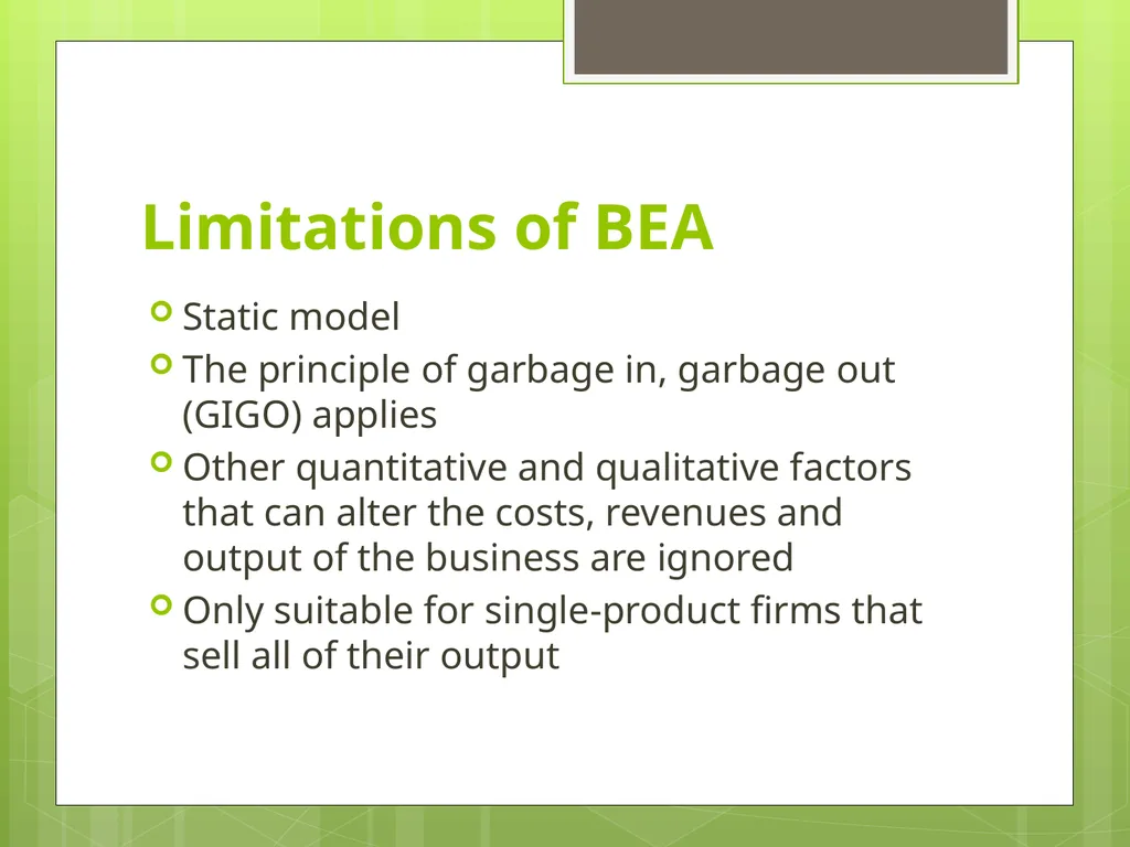 Unit 3.3 Break-even Analysis Source: Business - slide 36 of 48