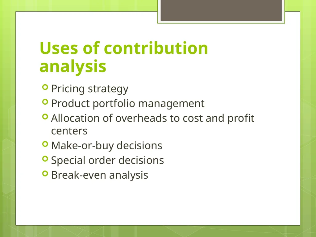 Unit 3.3 Break-even Analysis Source: Business - slide 7 of 48