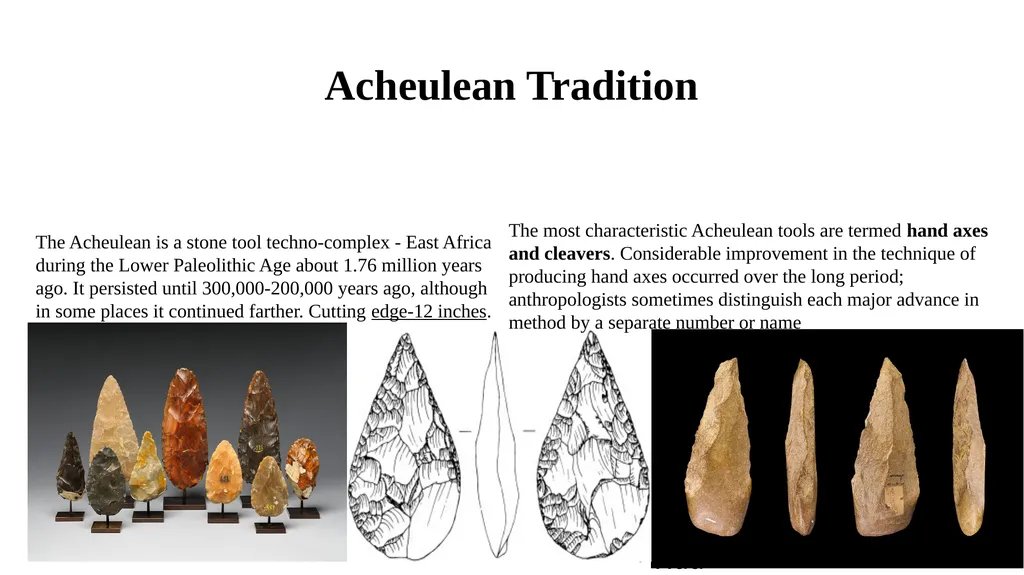 Paleolithic Culture 1. Tool – making Culture - slide 11 of 12