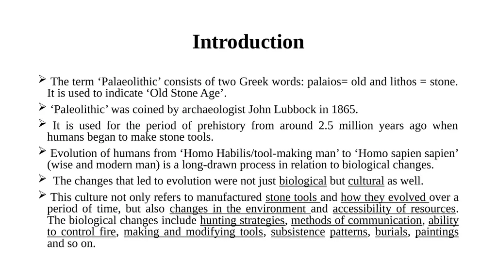 Paleolithic Culture 1. Tool – making Culture - slide 2 of 12