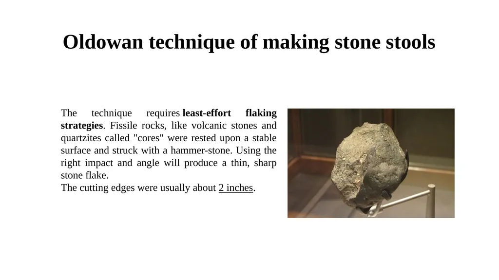 Paleolithic Culture 1. Tool – making Culture - slide 7 of 12