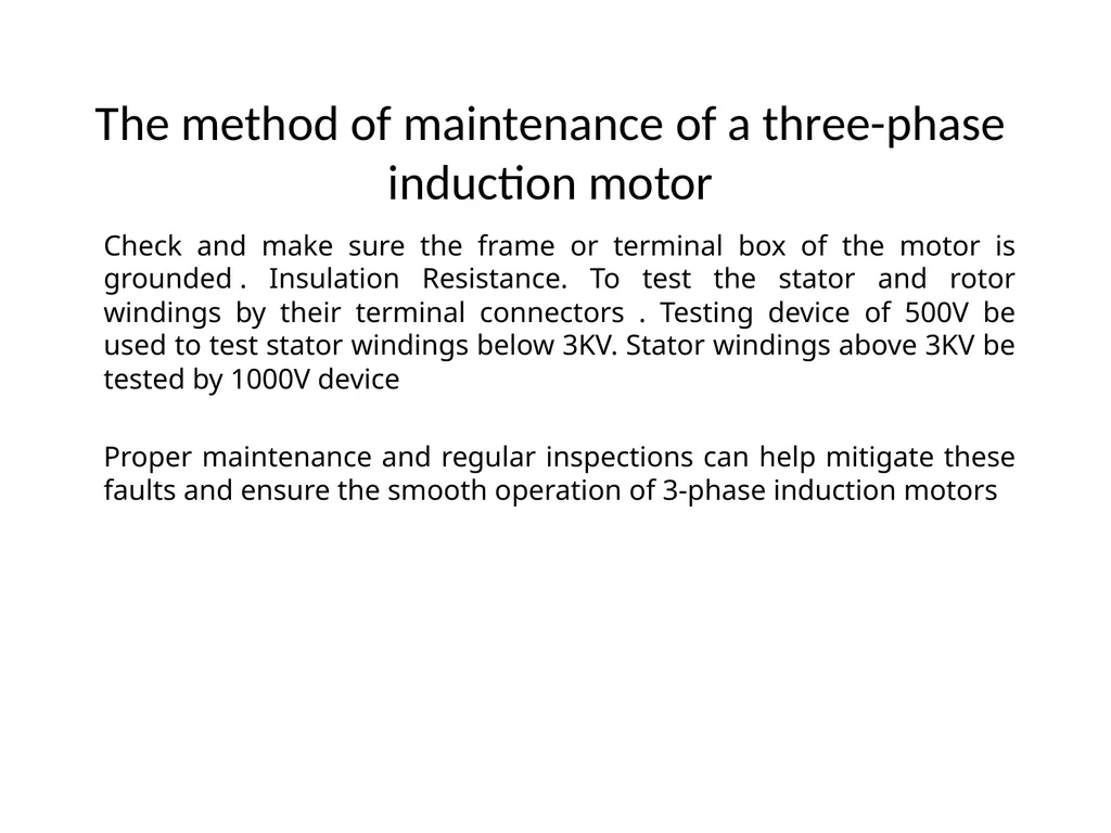 TESTING AND MAINTENANCE OF ELECTRICAL EQIPMENT - slide 18 of 21