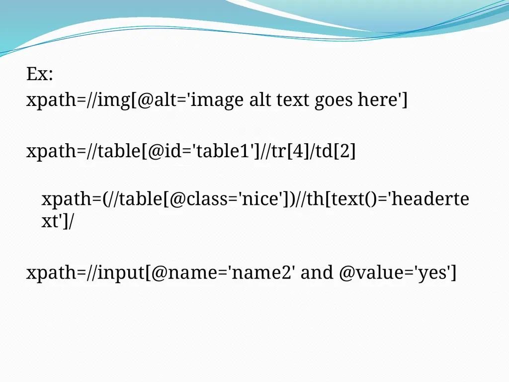 Selenium Locators There are 8 locators in selenium - slide 15 of 46