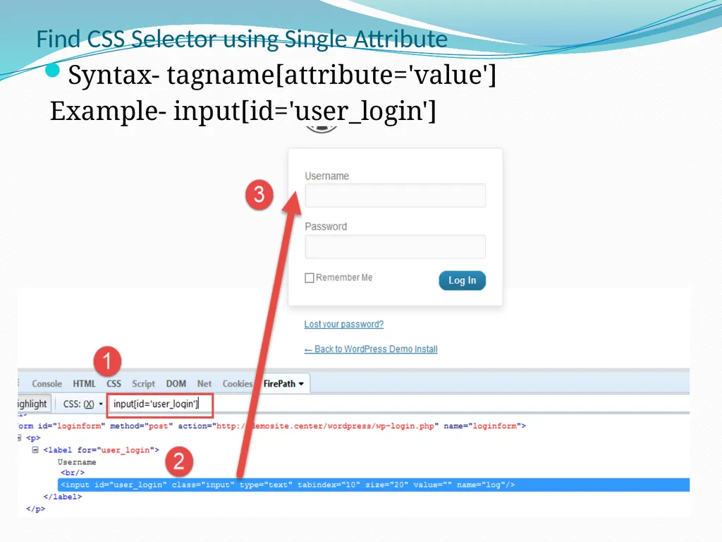 Selenium Locators There are 8 locators in selenium - slide 43 of 46