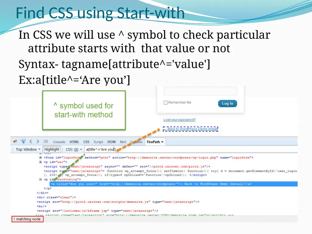 Selenium Locators There are 8 locators in selenium - slide 41 of 46