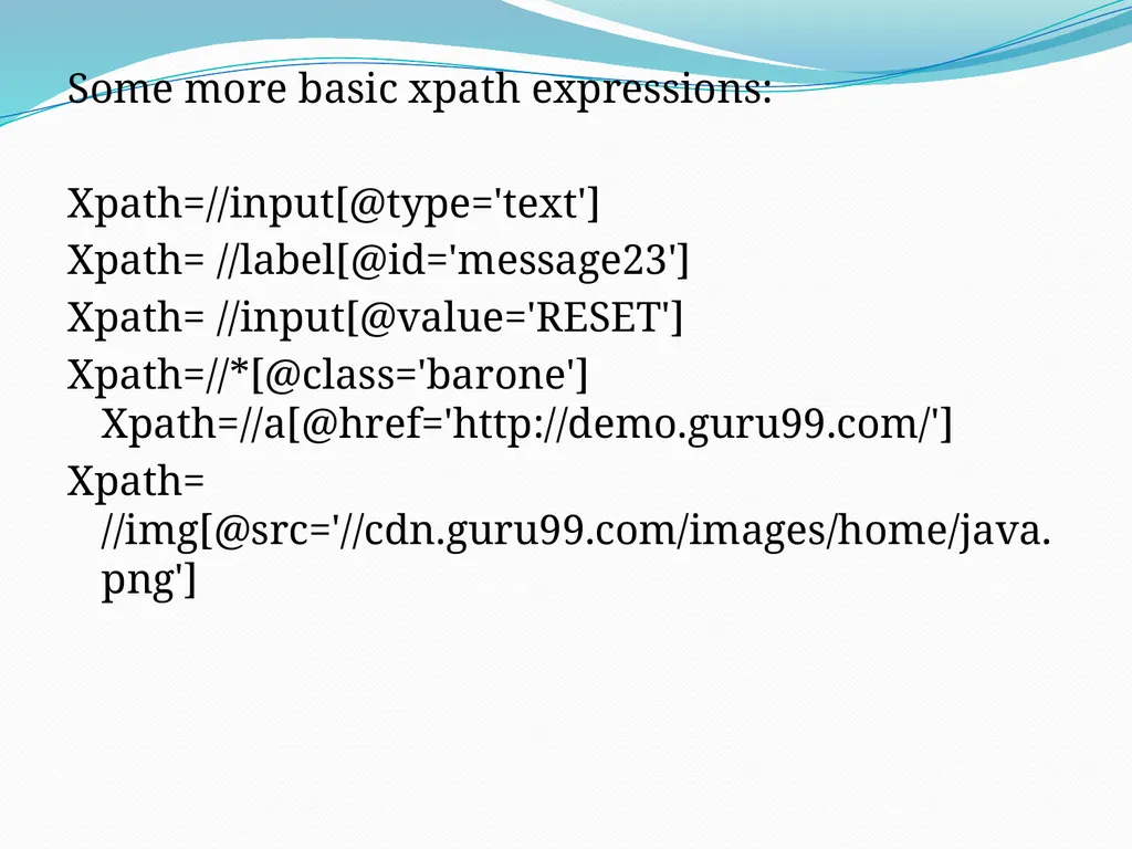 Selenium Locators There are 8 locators in selenium - slide 26 of 46