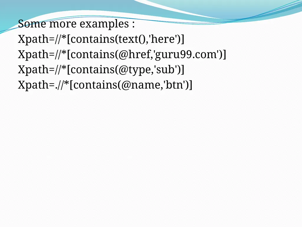 Selenium Locators There are 8 locators in selenium - slide 29 of 46