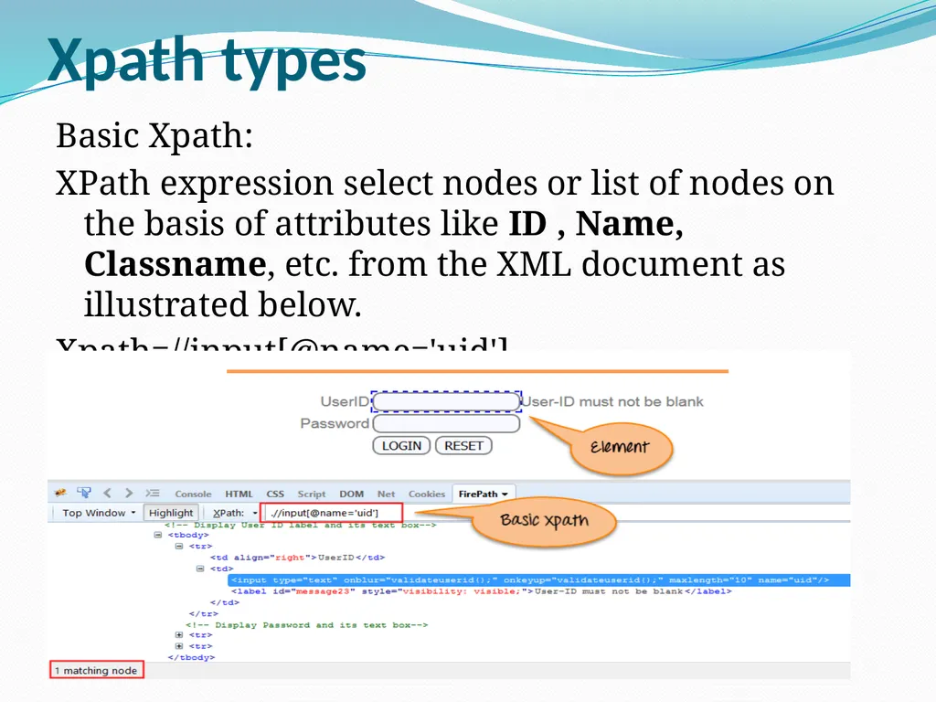Selenium Locators There are 8 locators in selenium - slide 25 of 46