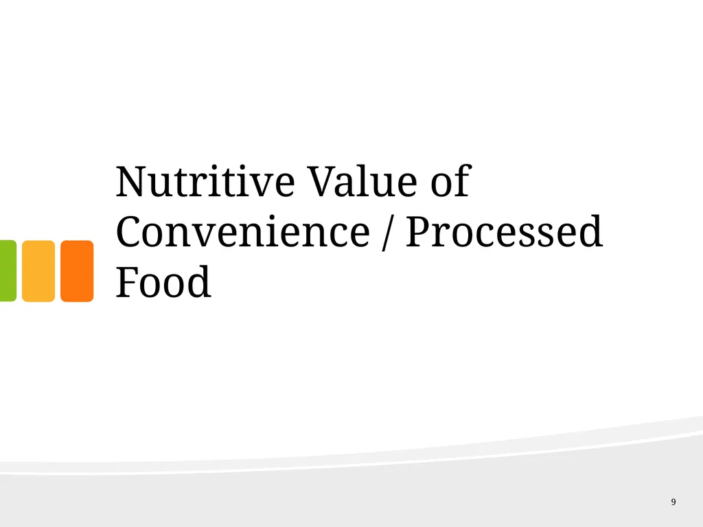 Understanding Ingredients Convenience / Processed - slide 9 of 17