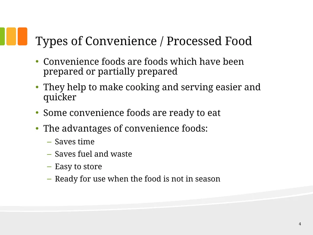 Understanding Ingredients Convenience / Processed - slide 4 of 17