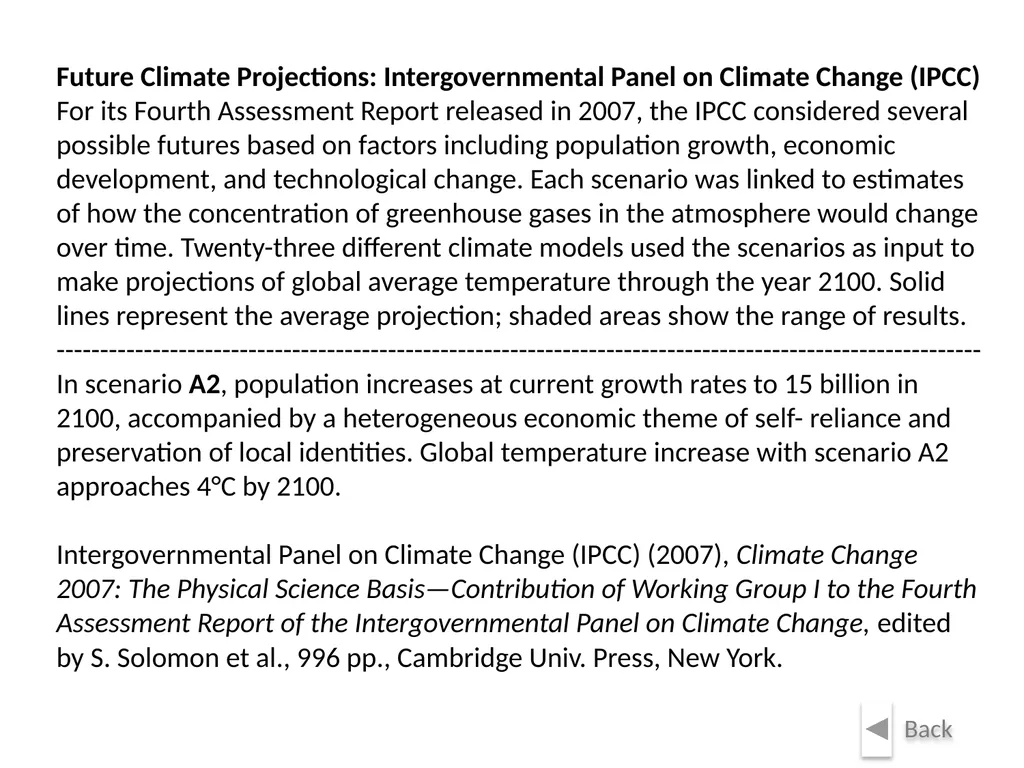 Climate Change: Present, Past, and Future Based on - slide 27 of 42