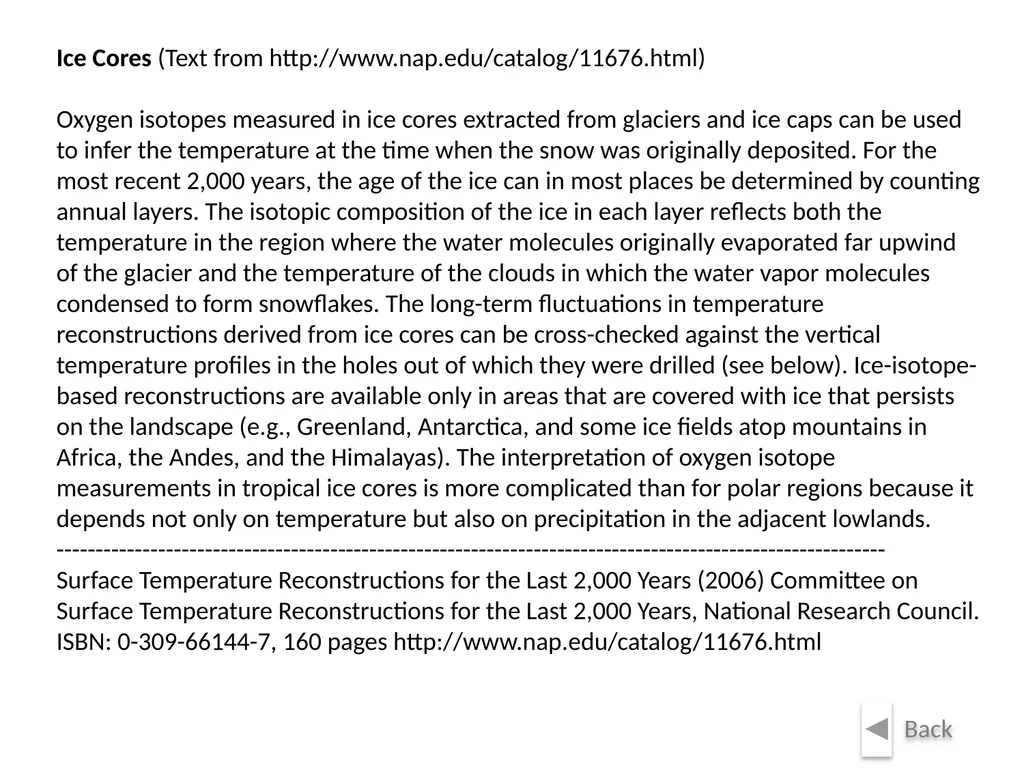 Climate Change: Present, Past, and Future Based on - slide 30 of 42