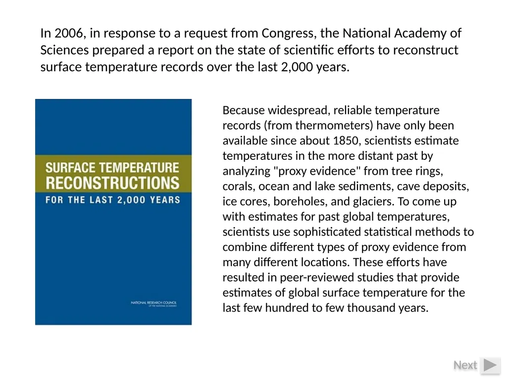 Climate Change: Present, Past, and Future Based on - slide 2 of 42