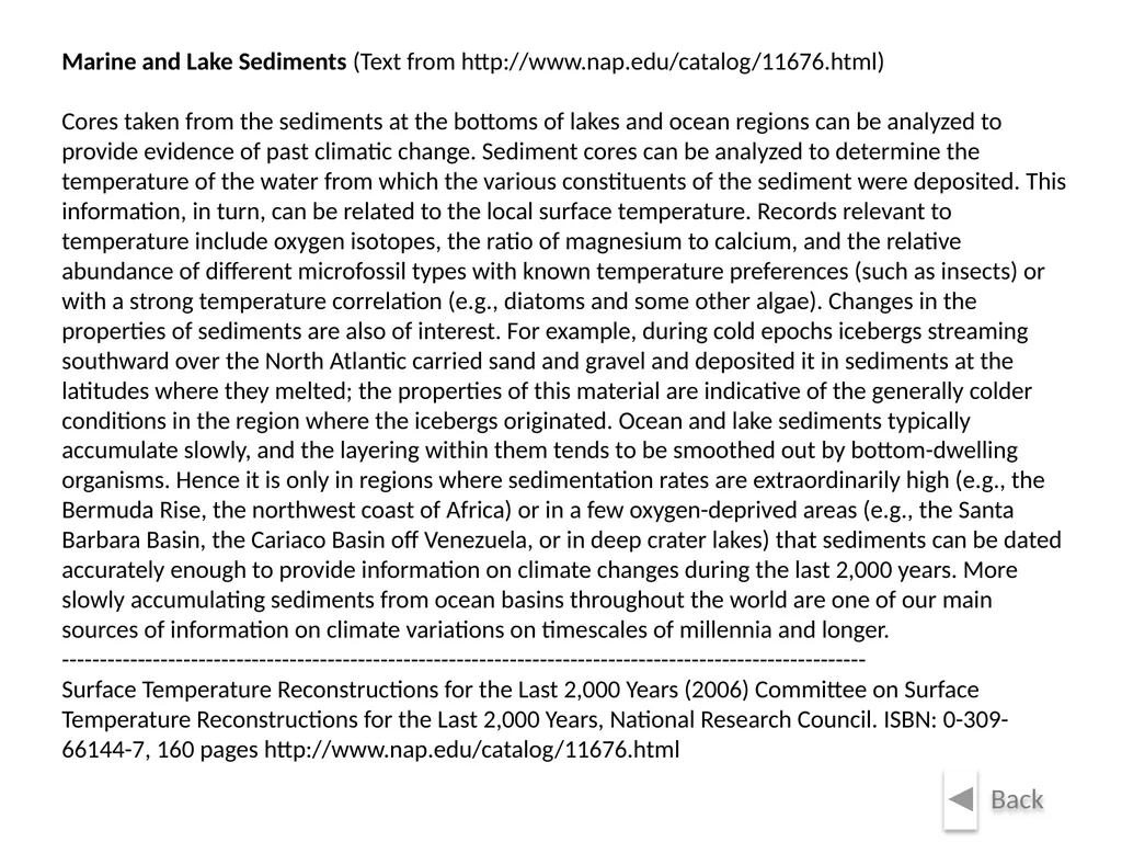 Climate Change: Present, Past, and Future Based on - slide 31 of 42
