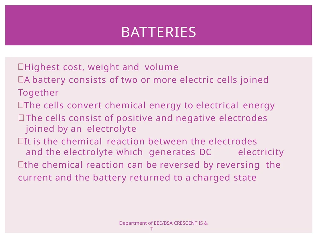 ELECTRIC VEHICLE TECHNOLOGY BATTERIES PREPARED BY - slide 2 of 33