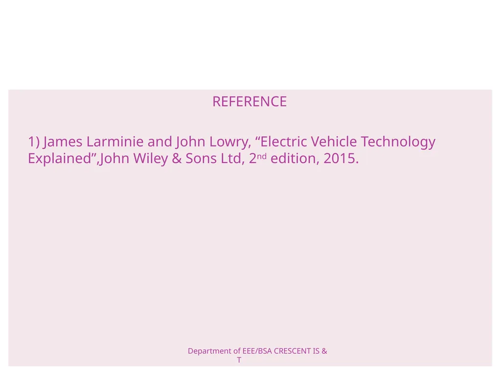 ELECTRIC VEHICLE TECHNOLOGY BATTERIES PREPARED BY - slide 33 of 33
