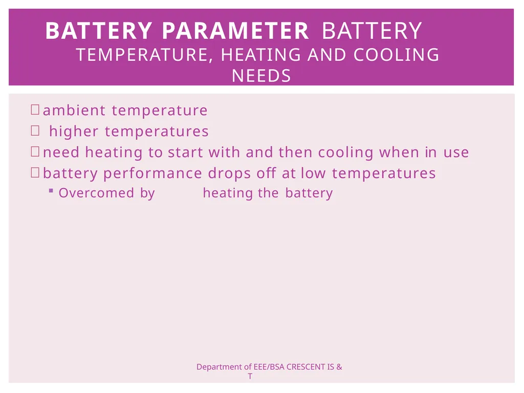 ELECTRIC VEHICLE TECHNOLOGY BATTERIES PREPARED BY - slide 22 of 33