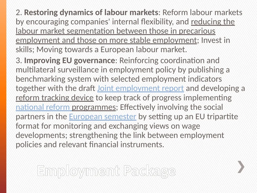 Europe 2020 and the European Economic Governance: - slide 22 of 25