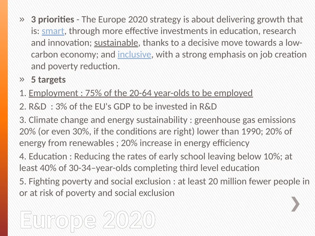 Europe 2020 and the European Economic Governance: - slide 2 of 25